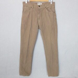 Paper Denim & Cloth Mens Corduroy Pants Tan 32x32 Casual Straight Leg